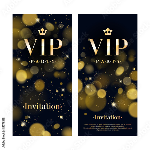 VIP invitation card premium design template.