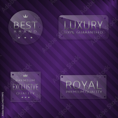 Premium glass labels
