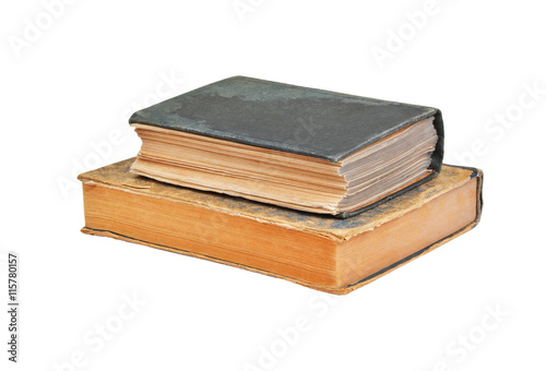 Antique book stack