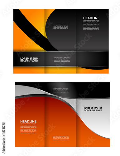Custom tri-fold brochure template Works great for either the inside or outside of the brochure. 