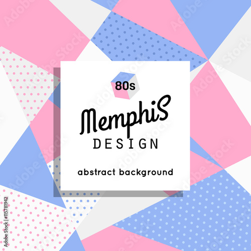 Trendy memphis cards design. 1980s background template. Vector eps 10 format.