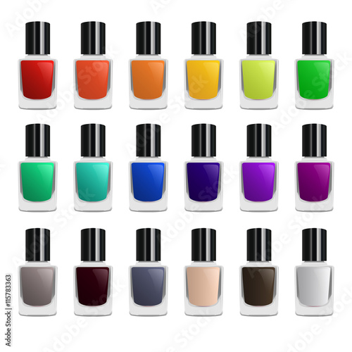 Vector Illustration of nail polish