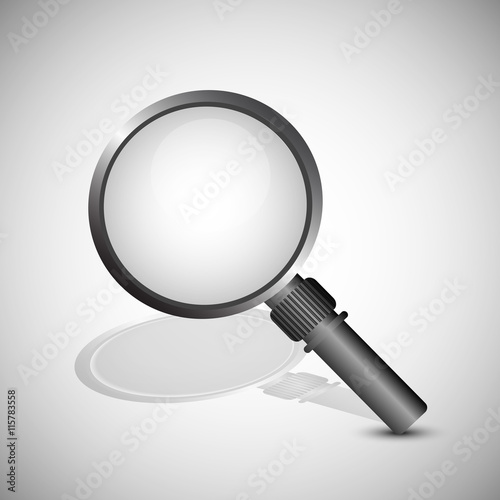 Illustration on Magnifying glass