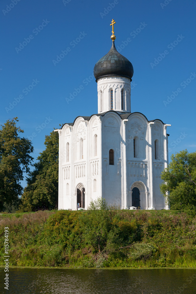 Church of the Intercession on the Nerl. Built in 12th century. Bogolyubovo, Vladimir region, Golden Ring of Russia Church of the Intercession on the Nerl. Built in 12th century. Bogolyubovo, Vladimir region, Golden Ring of Russia