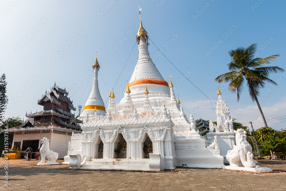 Temple Wat Phra That Doi Kong Mu. Mae Hong Son, Thailand