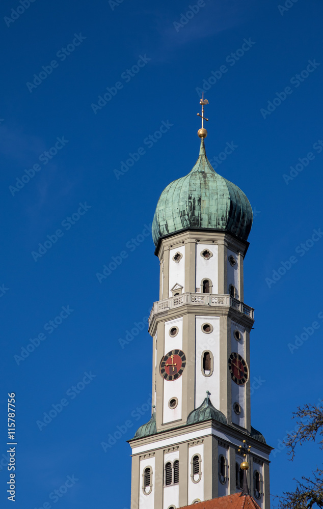 Turm der Basilika St. Ulrich und Afra in Augsburg