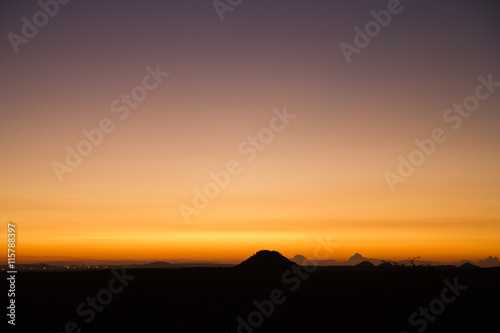 african sunset in kruger national park