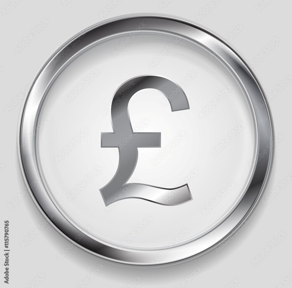 Concept metallic pound symbol logo button Concept metallic pound symbol logo button