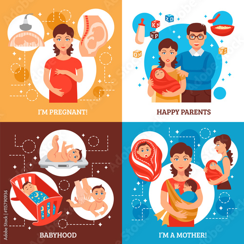 Parents Concept Icons Set 