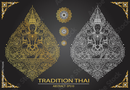 cover tradition thai Buddha Jewelry Set