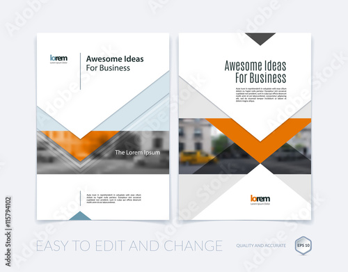 Brochure template layout, cover design annual report, magazine, 