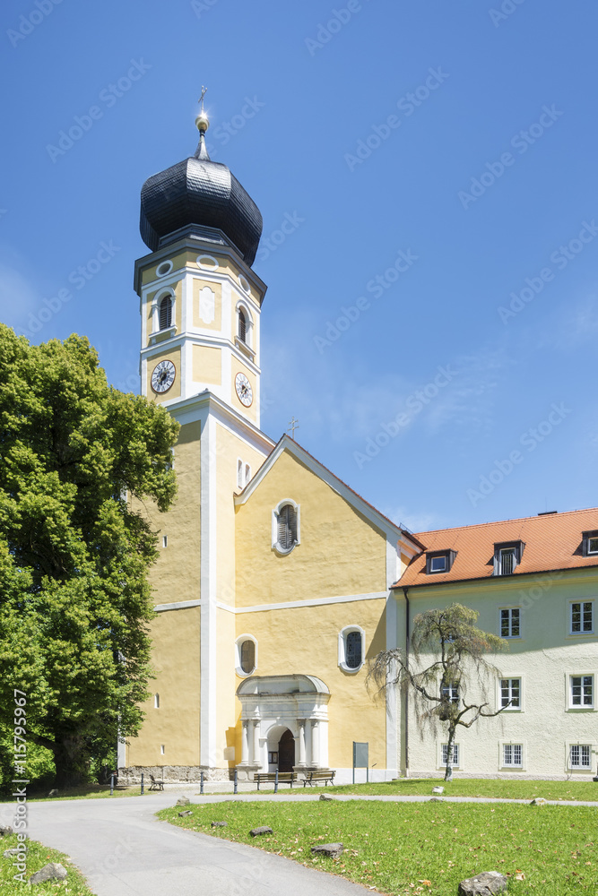 church at Bernried at Starnberg lake Bavaria church at Bernried at Starnberg lake Bavaria