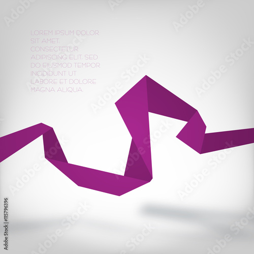 Purple paper curve