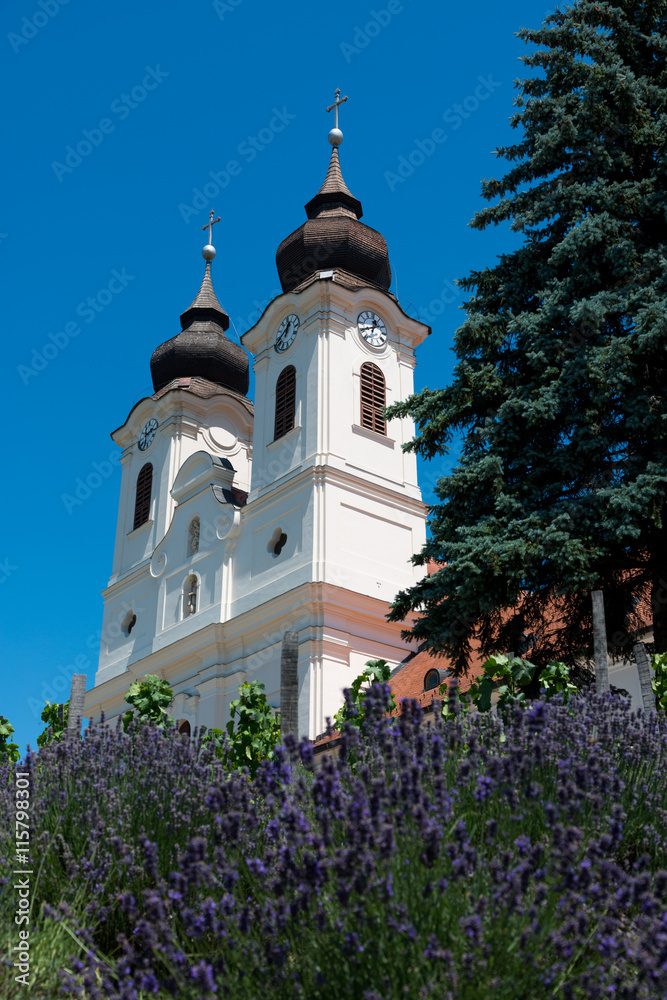 Obraz premium Benedictine abbey in Tihany, Hungary