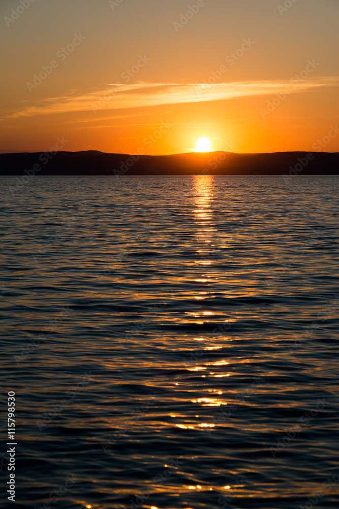 Obraz premium sunset at Balaton