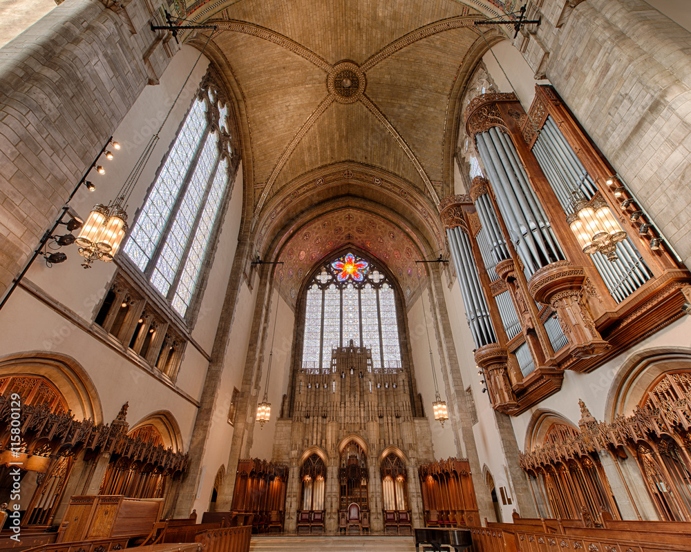 Fotografie Rockefeller Chapel in Chicago, Illinois