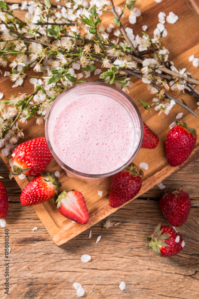 Fresh milk, strawberry,drink on wooden table, assorted protein cocktail with fresh fruits. Fresh milk, strawberry,drink on wooden table, assorted protein cocktail with fresh fruits.