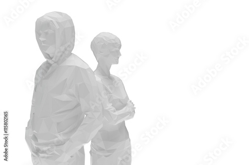 3D background model low polygon
