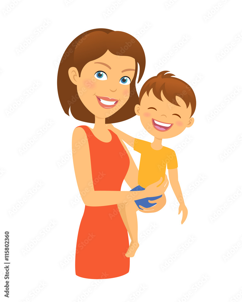 Mother with child. Happy family. Mother and son Mother with child. Happy family. Mother and son