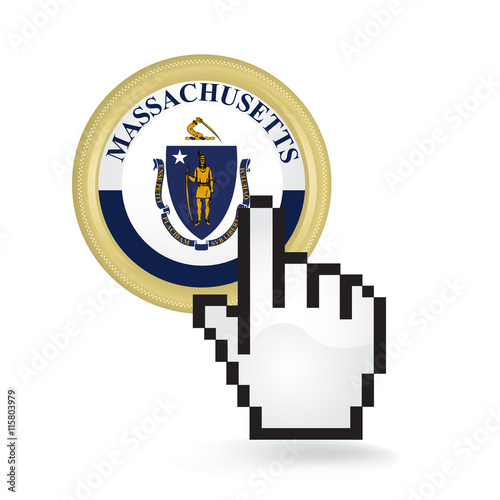 Massachusetts Button Click