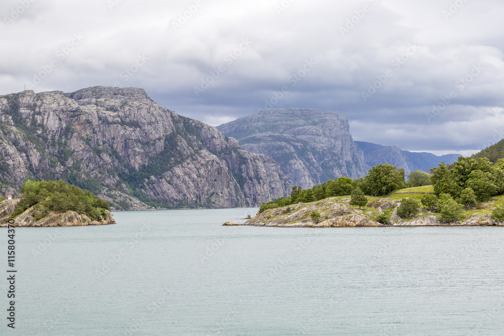 Fjord in Norway, Scandinavia