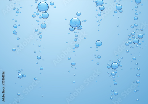 Water background with bubbles.