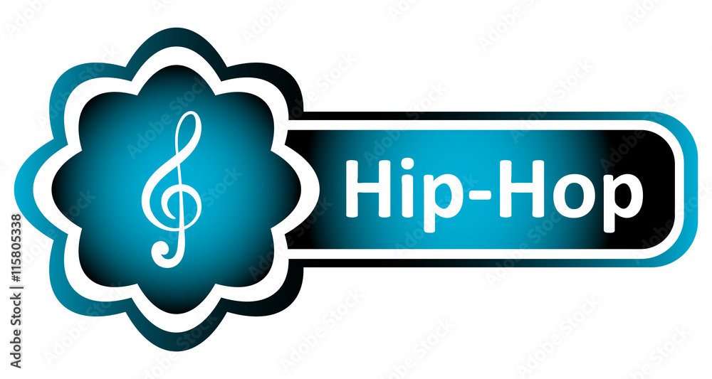 Double icon blue treble clef hip-hop Double icon blue treble clef hip-hop