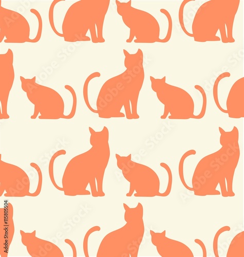 силуэты котов