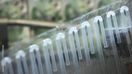 the conveyor of tubules for juice