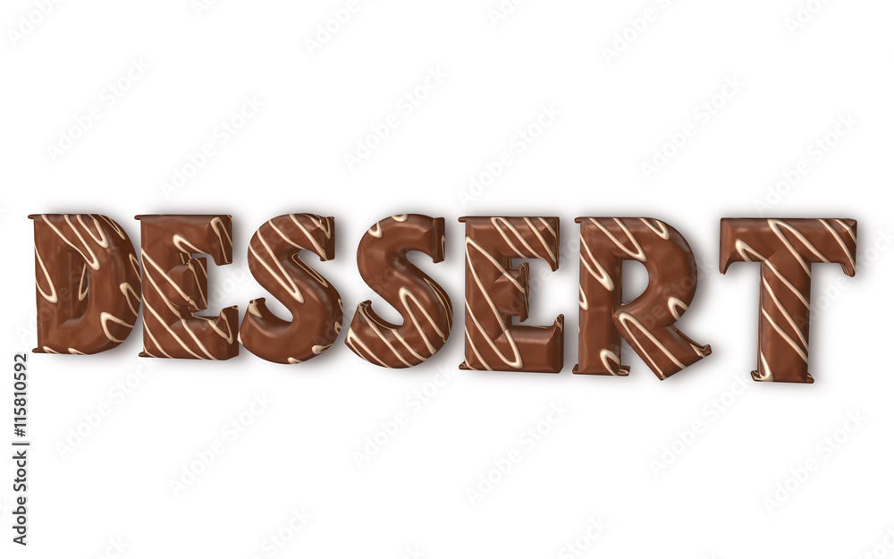 Dessert 3D con texture e colori vari Dessert 3D con texture e colori vari