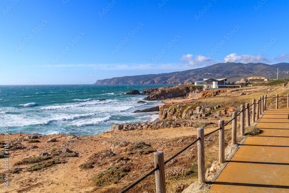 Vista Panorâmica do Guincho em Cascais Portugal Vista Panorâmica do Guincho em Cascais Portugal