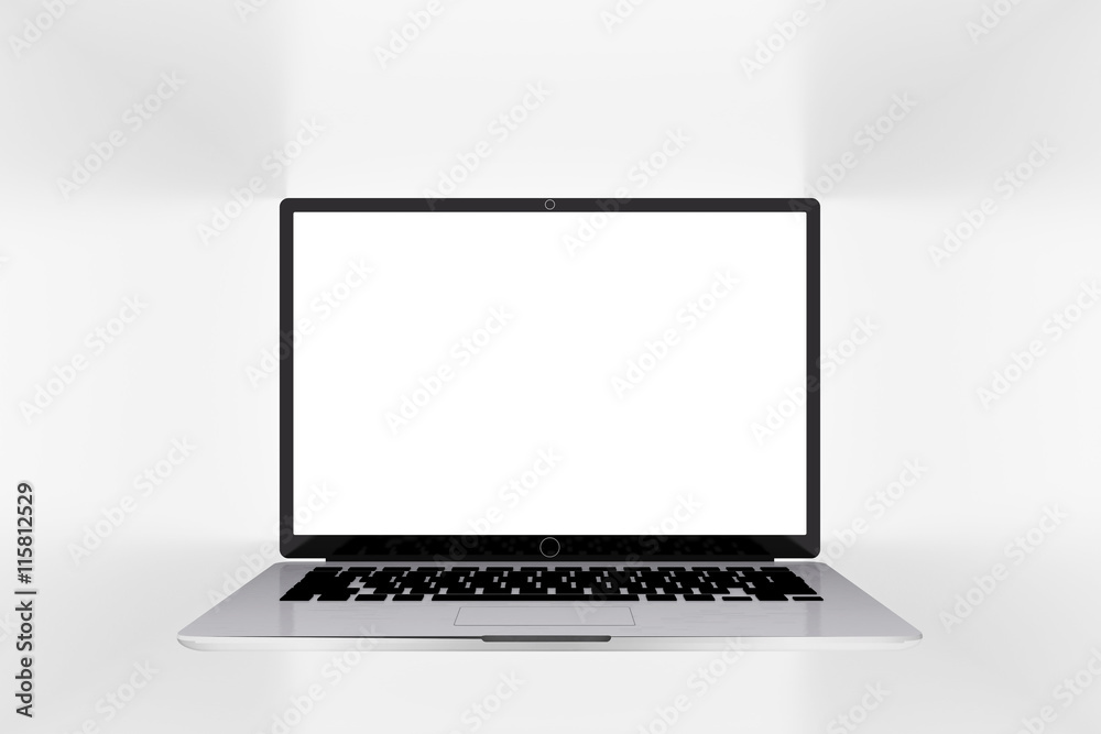 Blank laptop monitor.Empty screen Blank laptop monitor.Empty screen
