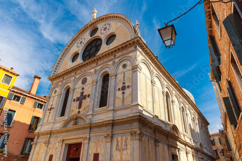 Fotografia Church Santa Maria dei Miracoli or Marble church in the sestiere of Cannaregio a