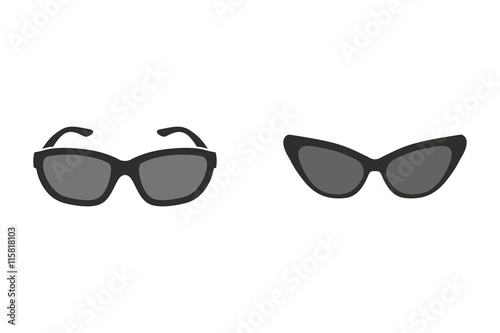 Sunglasses - vector icon.