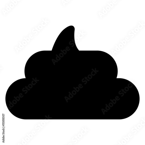 Schwarzer Kot Silhouette
