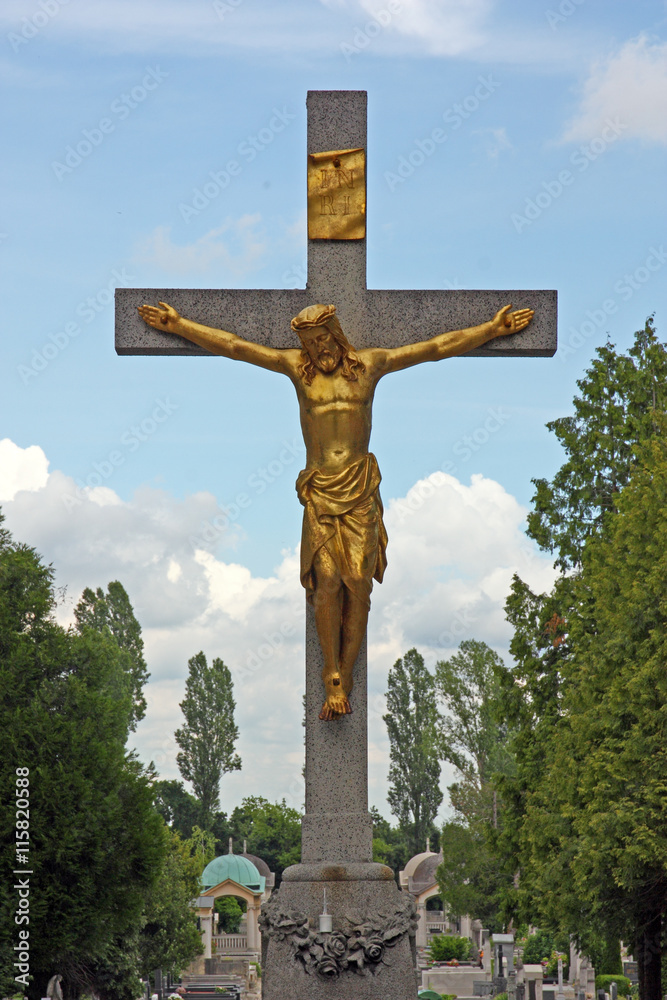 Jesus Christ crucifix - obrazy, fototapety, plakaty 