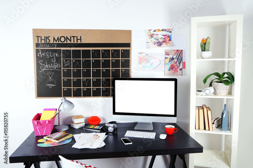 Comfortable workplace with ...