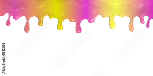 flowing paint yellow pink gradient background