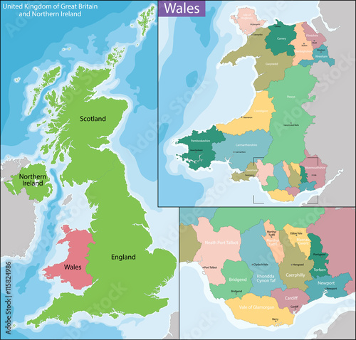 Map of Wales