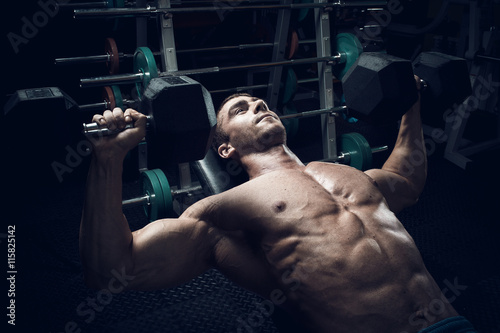 Male bodybuilder, fitness model