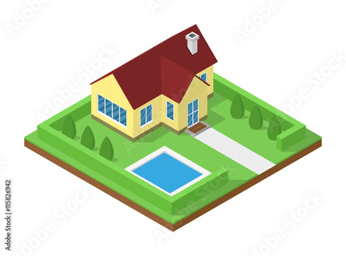 icometric house icon