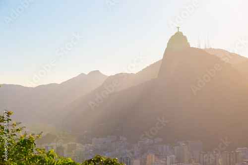 Rio abstract evening view