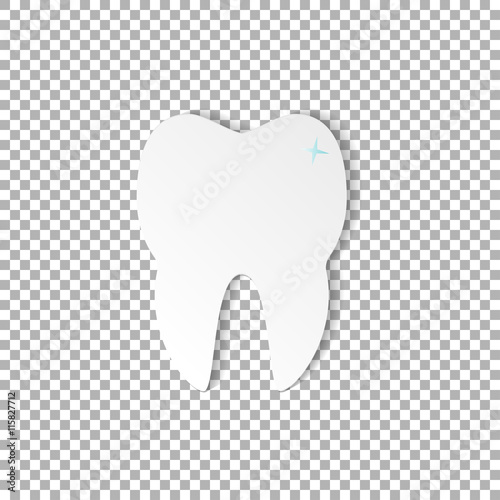 tooth dental on transparent background