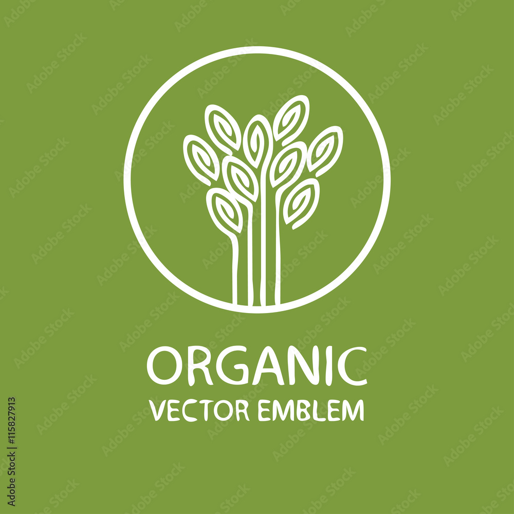 Vector abstract organic emblem Vector abstract organic emblem