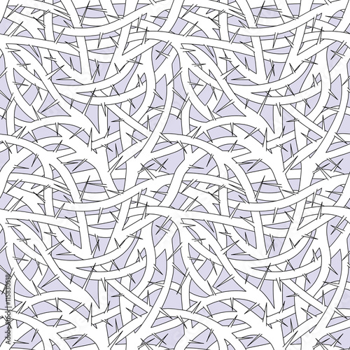 Vector seamless pattern of blackthorn sloe 