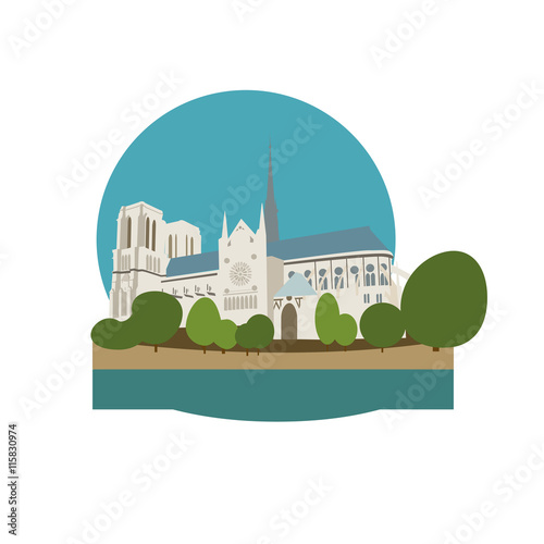 The Cathedral of Notre Dame de Paris, France.