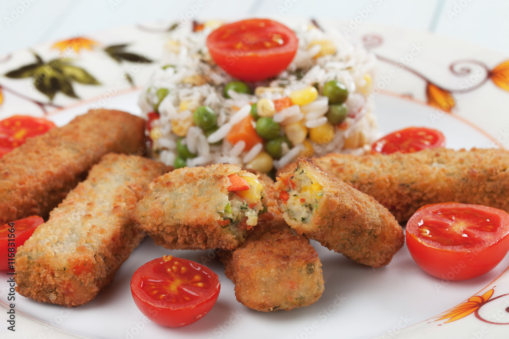 Breaded veggie sticks Breaded veggie sticks
