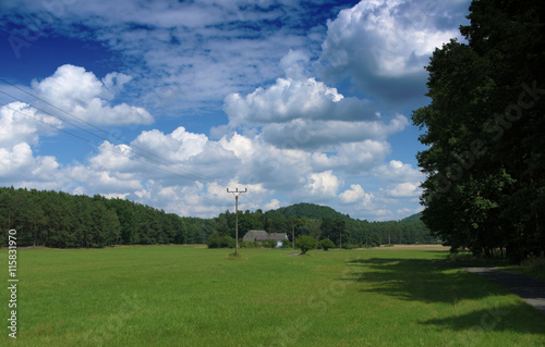 Sunny day near Zahradky village