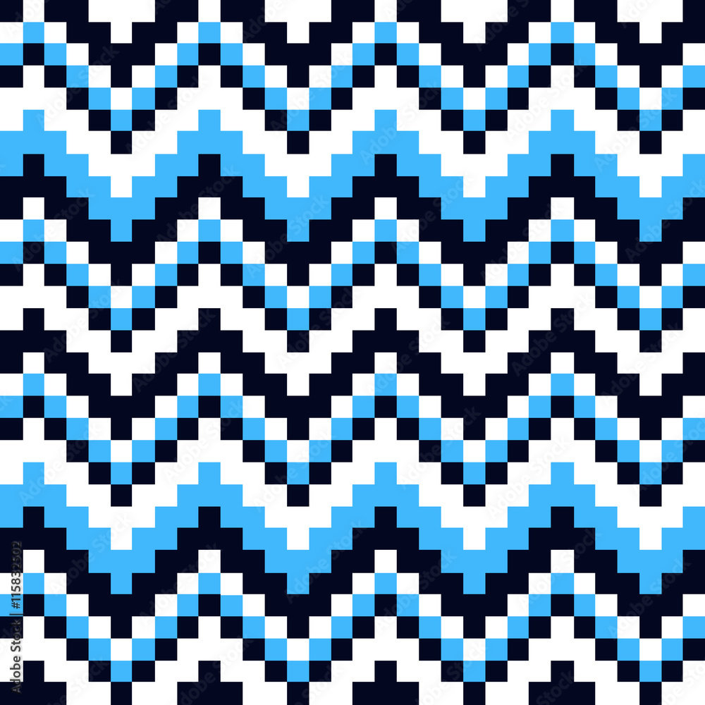 Fototapeta premium ornament blue and white squares