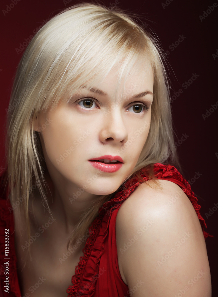 beautiful woman with blond hair beautiful woman with blond hair